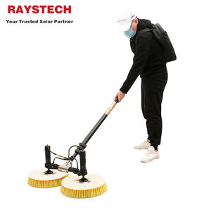 <span class=keywords><strong>Brosse</strong></span> <span class=keywords><strong>rotative</strong></span> à double tête pour panneau solaire de 3.5/5.5/7.5 mètres, outil de <span class=keywords><strong>nettoyage</strong></span> électrique pour panneau solaire - Product Image 1