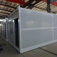 Maison préfabriquée modulaire pliable, résistante aux intempéries, installation rapide, pour bureau temporaire sur chantier, entrepôt