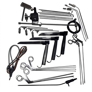 Ensemble de laryngoscope direct professionnel en acier inoxydable A-1 VERITAS pour l'examen des voies respiratoires ORL avec lames réutilisables et poignée LED - Product Image 1