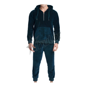 2025 Vintage surdimensionné Zip velours polaire survêtement pour hommes doux respirant Jogging costume Logo personnalisé pour adultes pour la saison d'automne - Product Image 1