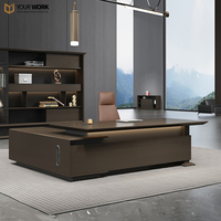 Haute qualité moderne Simple I L Sharpe Boss bureau avec chaise lumière luxe PDG bureau Table meubles haute qualité MDF matériel