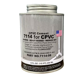 <span class=keywords><strong>Ciment</strong></span> de soudure industriel pour tuyauterie en PVC et CPVC à haute densité, pour gaines et conduites électriques, 1/4 pinte, <span class=keywords><strong>gris</strong></span> - Product Image 3