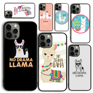 Không Có Lưỡi Llama Điện Thoại Trường Hợp Đối Với iPhone 16 15 14 12 13 Mini Cộng Với X XS XR 11 Pro Max Cover Quay Lại Fundas Shell - Product Image 1