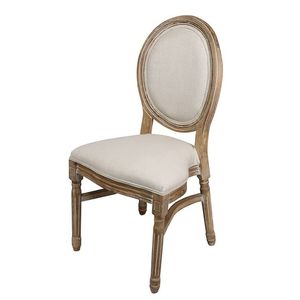 Chaise Louis de style français moderne par Source Factory pour mariages et repas, mobilier en bois pour hôtels, extérieur et parcs - Product Image 1