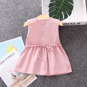 Productos Más Vendidos Vestido de Algodón sin Mangas con Bordado de Flores para Niña, Decoración para Cumpleaños, Compra en Línea - Product Image 3