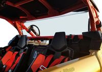 UTV arka cam Can Am Maverick X3 arka kalkan sürgülü havalandırma