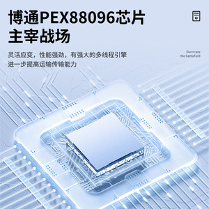 การ์ดแปลง Speedbridge PCI-E เป็น 8654 รองรับ 1 ถึง 5 PCIe 4.0 x16 สำหรับขยาย GPU ในเซิร์ฟเวอร์ - Product Image 2