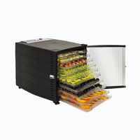 Déshydrateur alimentaire domestique en plastique à 10 et 8 plateaux pour fruits, légumes, aliments pour animaux et collations