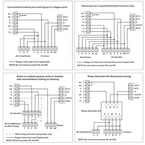 <span class=keywords><strong>Thermostat</strong></span> intelligent numérique <span class=keywords><strong>connecté</strong></span> au Wi-Fi pour climatiseur central FCU - Product Image 3
