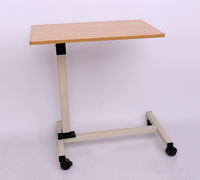 Table d'appoint de lit réglable en hauteur, bureau d'ordinateur relevable avec roulettes, table d'ordinateur pliable, bureau d'ordinateur de lit