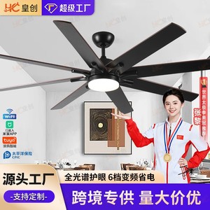 Large Size <b>Ceiling</b> Fan <b>Light</b> With Led <b>Light</b> Fixed Blade Flush Mount For Living Room Bedroom Dining Room <b>Office</b> - Product Image 4