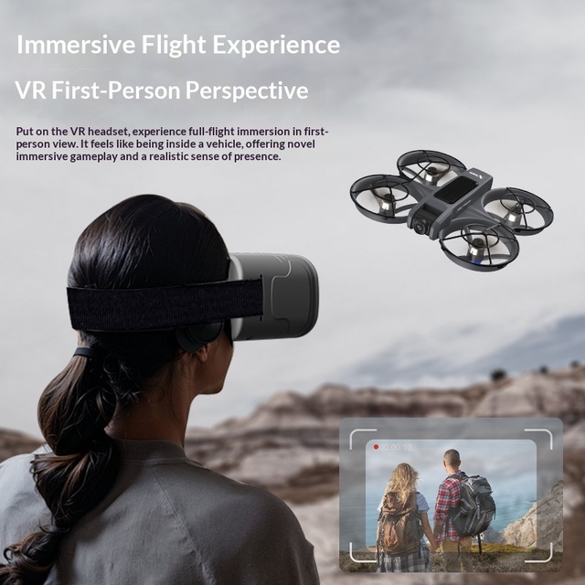 X226 VR Drone Quadcopter Brushless Motor Dual Lens High-definition Aerial Photography Optical Flow Positioning Fully Enclosed