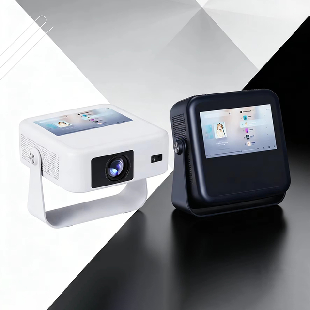 2026 New Arrival A53 Android Projector 4K Home Theater Smart Projector with HD Touch Screen and HIFI Stereo Speaker