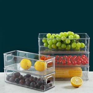 Transparent Rectangle Kitchen Organizer Plastic Container Storage <strong>Bins</strong> Refrigerator Fridge Storage Box - Product Image 3