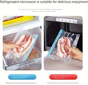 Huamaohengchun Leak-Proof & Airtight Kitchen Freshness Bags - Ideal for Food Preservation,Reusable Produce Bag - Product Image 4