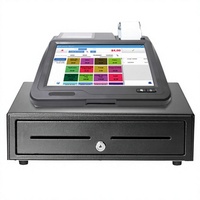 Système de point de vente (PDV) tablette 10,1 pouces Windows/Android avec imprimante de reçus 58 mm intégrée pour magasins de proximité et commerce de détail