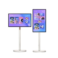 Télévision de cuisine intelligente interactive 32 pouces Tv dans la cellule moniteur tactile écran LCD Portable TV rotative avec Google
