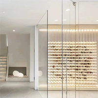 Usine champagne Mur Bouteille Présentoir De Luxe Cave À Vin Acrylique et Métal Casiers À Vin avec Éclairage LED