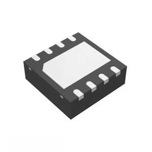 Composants électroniques de gestion de l'alimentation (PMIC) 8 VDFN à pad exposé TC4425AVMF713, circuit intégré de canal fabricant, pilote de porte IC côté bas 8DFN - Product Image 1