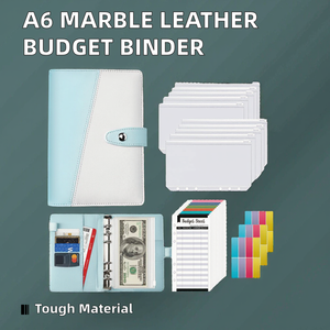Taccuino con copertina rigida in pelle di marmo <span class=keywords><strong>a</strong></span> scacchi A6 più venduto raccoglitore economico per risparmiare sulla sfida del taccuino rilegato <span class=keywords><strong>a</strong></span> fogli mobili - Product Image 3