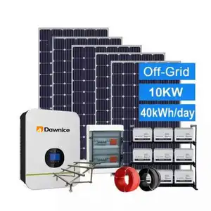 Solar Powered Poultry Farm 10kw 10000 watts Off Grid Solar Energy System PV Panels Kit Easy Installation Complete Set 10kw price