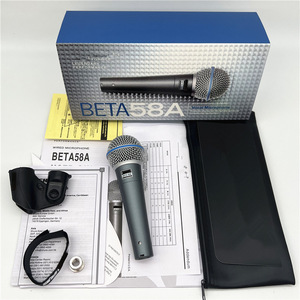 Professional Recording Beta58a <strong>Microphone</strong> <strong>Sm58</strong> Wired Professional Vocal Cardioid Dynamic <strong>Microphone</strong> Karaoke Mic for Shure - Product Image 2