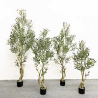 Usine En Gros Simulé En Plastique Plantes Faux En Pot Intérieur Décoratif Olive Grand Extérieur Artificielle Bonsaï Arbre