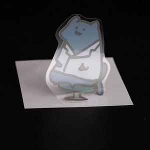 Autocollants en vinyle transparent imperméables avec logo de dessin animé personnalisé, impression de logo, autocollants adhésifs transparents en PVC pour enfants - Product Image 5
