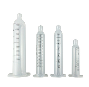 Japon plastik tutkal silindir 5-50CC ölçekli iğne tüp akıtma makinesi şeffaf tutkal kova aksesuarları - Product Image 1