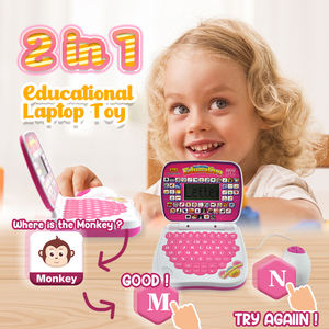 Ordenador Portátil Multifunción con Voz ABC para Niños, Juguetes Educativos Inteligentes, Ordenador de Aprendizaje para Niños en <span class=keywords><strong>Español</strong></span> - Product Image 2
