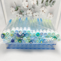 Vente en gros de baguette de cils, brosse de mascara en plastique, brosse d'extension de cils, tubes de brosse nettoyante