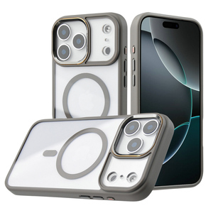 Bestseller: Kristallklare, Stoßfeste und Robuste Transparente Magnethülle mit TPU-Bumper und PC-Rückseite für iPhone 17 Pro Max - Product Image 1