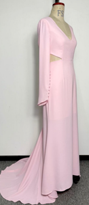 Abito <span class=keywords><strong>da</strong></span> sera senza schienale <span class=keywords><strong>da</strong></span> <span class=keywords><strong>donna</strong></span> 2026 del nuovo anno-elegante con scollo a V profondo scavato, abbigliamento <span class=keywords><strong>da</strong></span> festa sottile a vita lunga, alla moda - Product Image 2