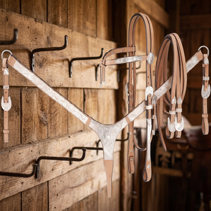 Selle Western en argent sur mesure, cuir de vachette de qualité supérieure, durable, légère, équipement équestre - Product Image 2
