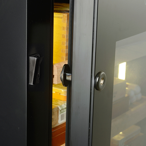 Yohtron công suất lớn 2300 đếm tiêu chuẩn đen Cigar Humidor tủ - Product Image 4