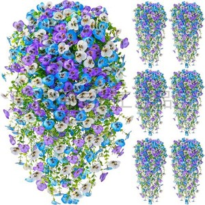 Panier de fleurs artificielles Jin Yaoqing, 30cm-100cm, résistant aux intempéries, pour la décoration de la maison, des mariages et des événements en extérieur - Product Image 5