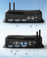 HYSTOU Mini PC de bureau industriel I5 1235U HD DP trois écrans 8USB 2 RJ45 LAN ventilateur de refroidissement large tension DC 9V-36V nouveau Quad DDR5