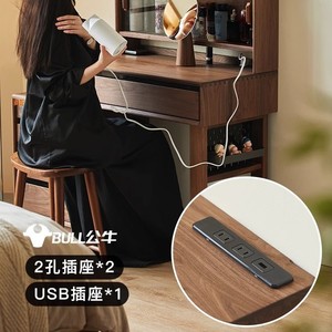 Solid Wood <b>Dressing</b> <b>Table</b> <b>With</b> <b>Mirror</b> And <b>Drawer</b> Bedroom Desk For Adults - Product Image 4