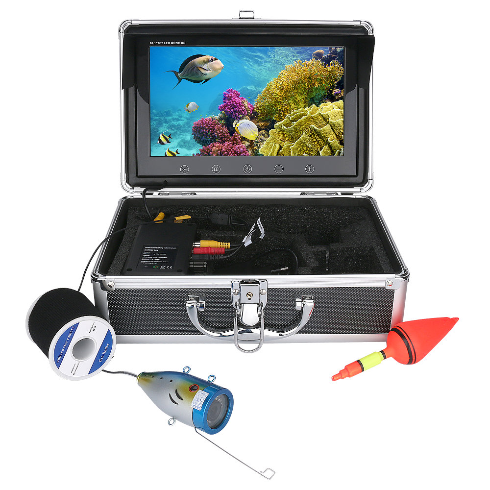 FISHGANG 9'' screen color monitor waterproof under water fishing video camera with video record and take photo