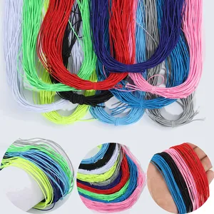 Bandas elásticas multicolores de 0,8mm, <span class=keywords><strong>cord</strong></span>ón de cuero con costura de goma de 23/69 metros para fabricación de joyas de boda, accesorio de ropa de costura DIY - Product Image 1