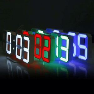 Wsy175 Led <b>Digital</b> <b>Wall</b> Desk Alarm 12H 24H Formats Adjustable Brightness Night Light Energy Saving 3D <b>Clock</b> - Product Image 6