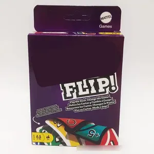 Unos-Flip-Card-Spielzeug für Kinder Spielzeug Volles Spektrum dicke Unos-Party-Kartenspiel All-Wild-Spielkarten