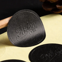 Autocollants adhésifs personnalisés gaufrés résistants aux UV avec marquage à chaud – Étiquettes de luxe en papier kraft texturé argent/or pour parfums