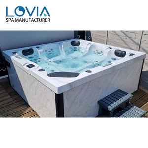 Vente en gros de bains à remous populaires 5 personnes Deluxe Big Jacuzzier Supply Escapades romantiques Bain à remous extérieur - Product Image 1