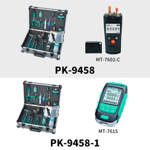 Kit de Herramientas de Empalme en Frío de Fibra Óptica Protech PK-9458-1, 19 Piezas, Herramientas de Crimpado de Cables de Red para FTTH - Product Image 2