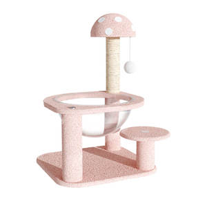 Moderno eco-friendly a 2 livelli di Sisal gatto Rack e <span class=keywords><strong>colonna</strong></span> gratta con capsula spaziale nido e piattaforma di salto - Product Image 5