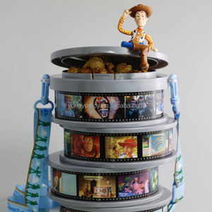 Custom Design <strong>Plastic</strong> Cinema Snack Projector Popcorn <strong>Bin</strong> Buckets Film Tokyo World Resort LED Light up Popcorn Holder <strong>with</strong> <strong>Lid</strong> - Product Image 3