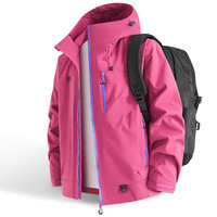 Veste imperméable à capuche pour homme, coupe-vent légère, pour randonnée, camping, voyage, veste cargo