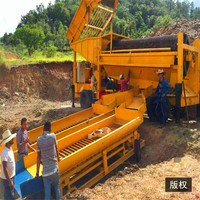 Machine de lavage d'or portable à haut rendement, écluse mobile pour l'extraction d'or alluvionnaire