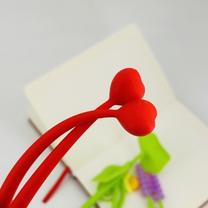 Dễ thương quà tặng sáng tạo Silicone gel bút ốc tình yêu Hoa Oải Hương Hình mịn bằng văn bản sinh viên trung tính bút - Product Image 4